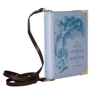 Geanta Carte Alice in Wonderland – geanta de mana si geanta de umar eleganta violet