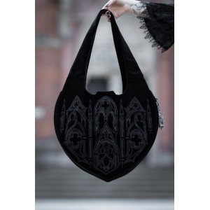 Geanta gotica Gothic Cathedral Velouria din catifea - Restyle - Img 7