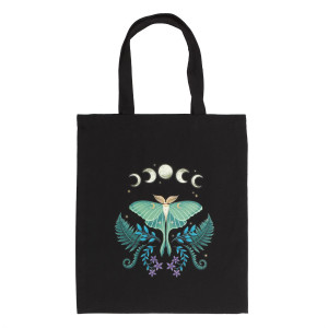 Geanta tote bag Dark Forest - Luna Moth