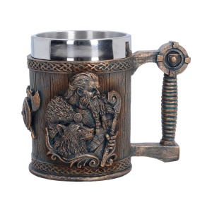 Halba finisaj bronz Viking For The Gods,12 cm, cupa detasabila din inox