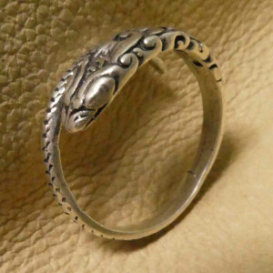 Inel argint reglabil Sarpe 3mm