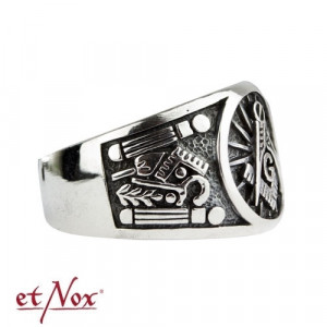 Inel masonic din argint Simboluri Masonice 1.4 cm - Img 5