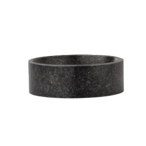 Inel otel inoxidabil cu aspect antichizat negru Metal 0.8 cm - Img 3
