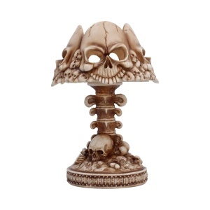 Lampa LED Craniu cu Oase – decor gotic fantasy iluminat, 22.6 cm