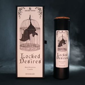 Lumanare ritualica Locked Desires pentru manifestare si dorinte, rozmarin - Ancient Witch - Img 2