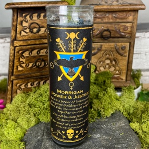 Lumanare ritualica neagra 7 Days - Morrigan Power & Justice - putere si dreptate