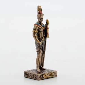 Mini statueta mitologica zeul egiptean Amun 9 cm - Img 2