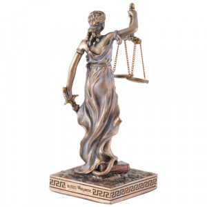 Mini statueta zeita dreptatii Justitia 10cm - Img 2