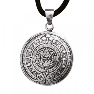 Pandantiv argint Calendarul Aztecilor 2.5cm