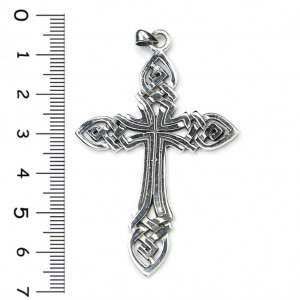 Pandantiv argint Cruce Celtica 6.7 cm - Img 6