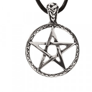Pandantiv argint Pentagrama 3cm
