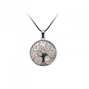Pandantiv Copacul vietii cu Quartz transparent, talisman pentru Vindecare