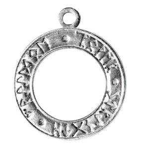 Pandantiv cu lantisor placate cu argint Sigils of The Craft - Runele Vrajitoarelor
