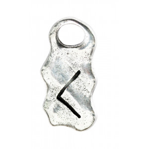 Pandantiv cu rune Cen, talisman pentru incredere in sine si creativitate, 2.5 cm
