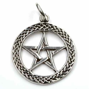 Pandantiv din argint Pentagrama 3.5 cm - Img 2