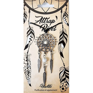 Pandantiv Gardienii Viselor - Dreamcatcher cu piatra de Howlit, talisman pentru liniste