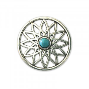 Pandantiv Dreamcatcher cu Turcoaz, talisman pentru Protectie