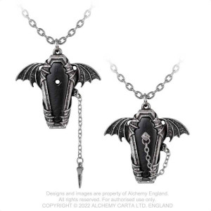 Pandantiv gotic cu lantisor Alchemy England - Somn Etern - Img 2