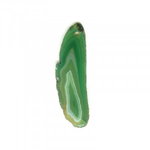 Pandantiv piatra semipretioasa Agata Verde, 5.5 cm - Img 1