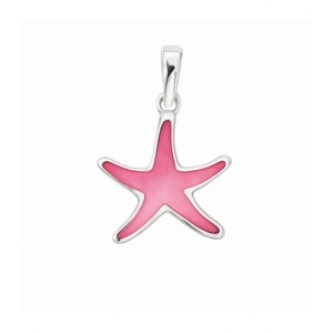 Pandantiv Stea de mare, argint cu sidef roz – regenerare si speranta, 1.4 cm