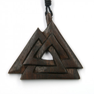 Pandantiv viking lemn Nodul Wotan 4.5cm