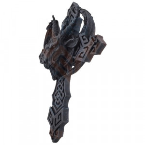 Placheta de perete Cruce Baphomet 36 cm - Img 3
