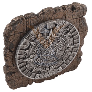 Placheta decorativa pentru perete Calendarul Solar Aztec 23 cm - Img 5
