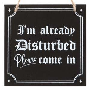 Placuta decorativa Do Not Disturb 12 cm - Img 5