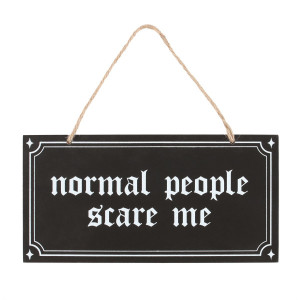 Placuta decorativa Normal People Scare Me 20 cm
