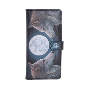 Portofel lung embosat lupi Lunar Gaze – Lisa Parker (18.5 cm)
