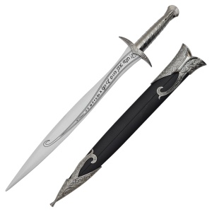 Pumnal decorativ fantasy inspirat de Sting - Frodo, lama bambus, 58 cm