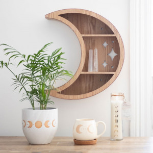 Raft din MDF in forma de Semiluna 41x37x10 cm - Img 3