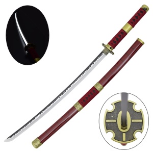Sabie decorativa cu led katana One Piece - Roronoa Zoro ( Sandai Kitetsu ) 96.5 cm