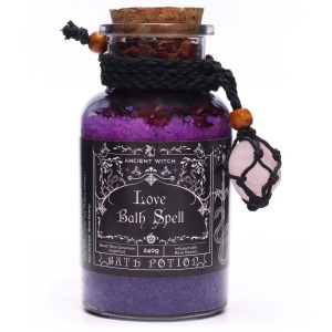 Sare de Baie Ancient Witch cu Pandantiv Cuart Roz – Iubire