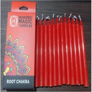 Set 12 lumanari rosii pentru ritualuri de iubire si curaj 12x1.2 cm - Img 3
