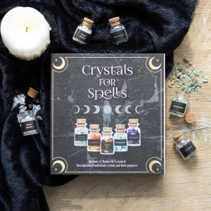 Set 12 Mini Cristale Naturale in sticlute