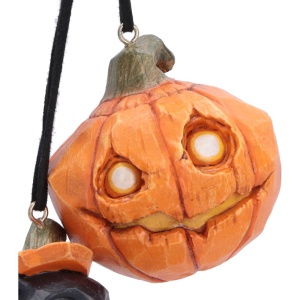 Set 2 decoratiuni suspendate Halloween Pumpkin and Patch 7,7 cm - Whisper Wood - Img 5