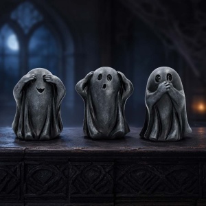 Set 3 figurine fantome Three Wise Ghouls 7,5 cm - Nemesis Now - Img 3