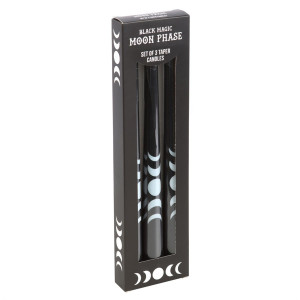 Set 3 lumanari gotice Black Magic - Fazele Lunii