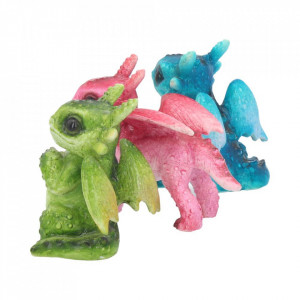 Set 3 statuete Puisori de dragoni 6.5 cm - Img 3