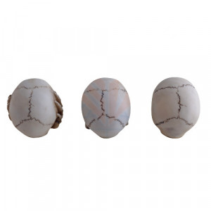 Set statuete Trei cranii intelepte 6cm - Img 3