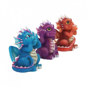 Set statuete Trei dragonei intelepti 8.5 cm - Img 6