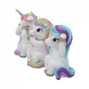 Set statuete Trei unicorni intelepti 9.5 cm - Img 2