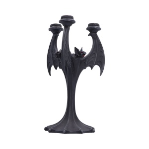 Sfesnic gotic pentru 3 lumanari Nocturnal Flame 28 cm - Nemesis Now - Img 4