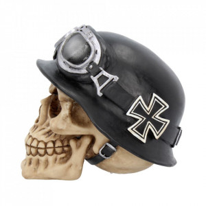 Statueta Craniu cu crucea de fier 15.5 cm - Img 3
