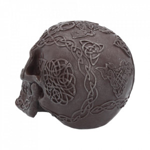 Statueta craniu Fier celtic 16 cm - Img 4