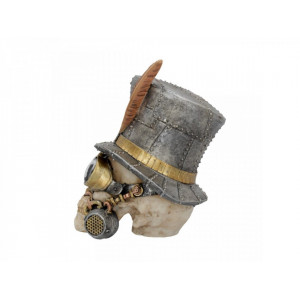 Statueta craniu steampunk Contele Arhibald 20 cm - Img 3
