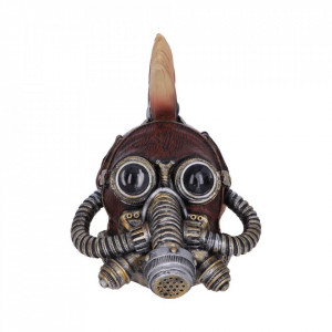 Statueta craniu steampunk Flame Hawk 23cm - Img 2