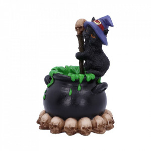 Statueta cu led Pisicuta Vrajitoare Spook 12 cm - Img 2