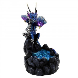 Statueta Dragon albastru, Gardianul Adancurilor, 14cm - Img 4